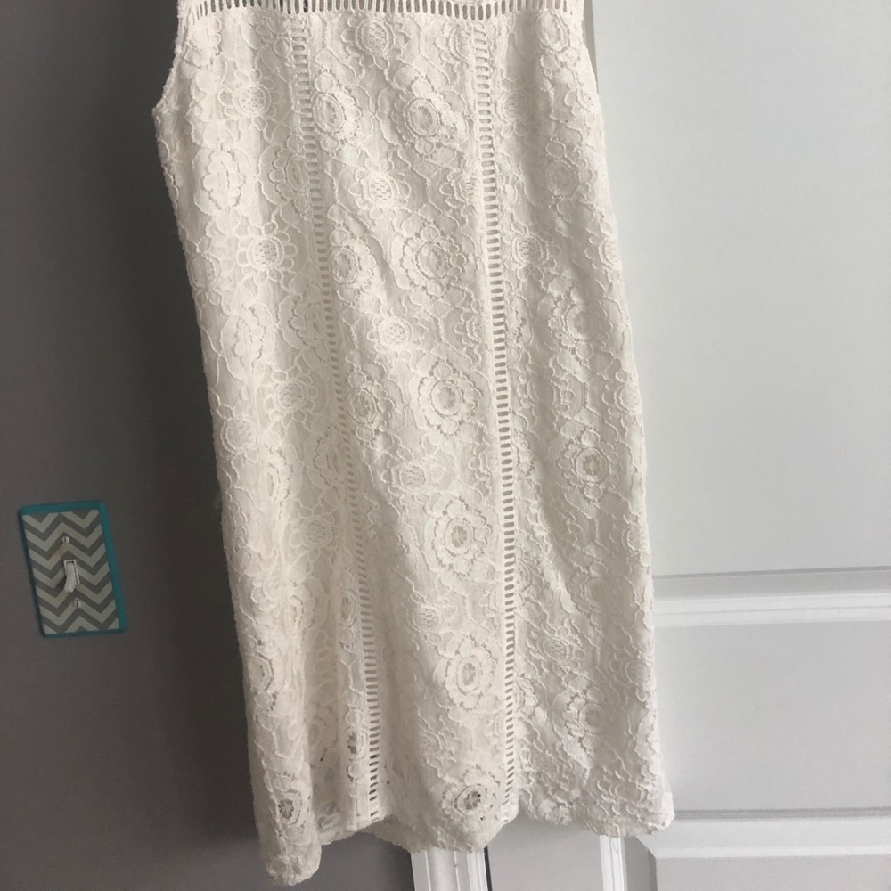 Hollister white lace dress